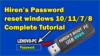 How to reset a Windows 10 Password using Hiren Boot USB | How to download  hirens boot USB/CD