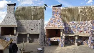 Покраска штукатурки под имитацию природного камня