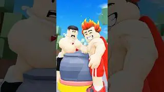 ARM WRESTLE CHALLENGE IN ROBLOX! 💪 #shorts