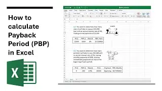 How to Calculate the Payback Period (PBP) in Excel