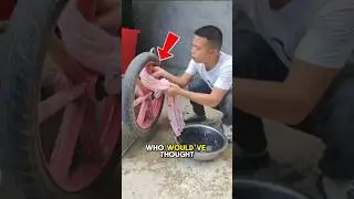 Unique Way to Wring Clothes! Ever Tried This? 🤔 #UniqueTrick #LifeHack #DryClothesFast #Creative