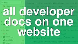 devdocs.io - Offline Developer Documentation all on one website