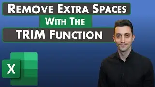Excel Tips - TRIM Function - Removes Unwanted Extra Spaces / Fixes Common Formula Error