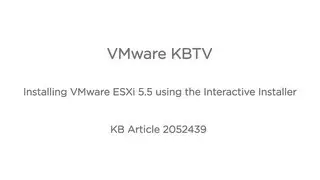 Installing VMware ESXi 5.5 using the Interactive Installer KB2052439