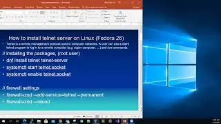 setup or install the Telnet server service on Linux (Fedora26)