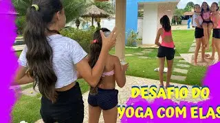 DESAFIO DE YOGA NA ÁREA DA PISCINA COM ELAS
