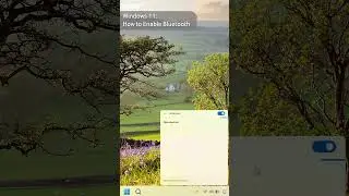 Windows 11 - How to Enable Bluetooth