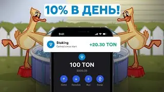 КАК ЗАРАБОТАТЬ НА СТЕЙКИНГЕ TON? (ЛУЧШИЙ ТОН СТЕЙКИНГ)