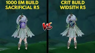 Nahida 1000 EM Build (Sacrificial R5) Vs Crit Build (Widsith R5) | Which is Best? | Genshin Impact