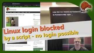 Blocking Linux script prevents login