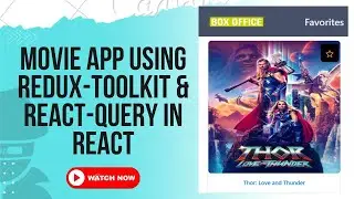 Build Box Office App with Redux-Toolkit and React-Query in React | Redux-Toolkit | React-Query