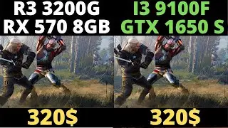Ryzen 3 3200g + RX 570 Vs I3 9100f + GTX 1650 Super