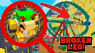 Minecraft Nintendo Fun House | Bowser Jr FALLS Off The FERRIS WHEEL! [28]