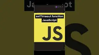 setTimeout function in JavaScript.    