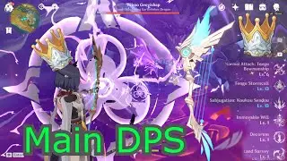 Crowned Kujou Sara Showcase (Main DPS Build) Genshin Impact 2.1