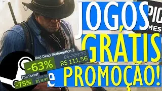 CORRE!! JOGOS para PC de GRAÇA na STEAM e EPIC GAMES e GAMES BARATOS na STEAM, EPIC e NUUVEM!