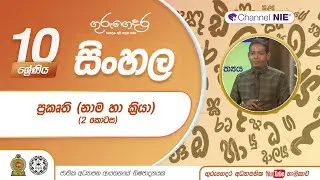 ප්‍රකෘති  (නාම හා ක්‍රියා) | 3 පාඩම | 2 කොටස - 10 ශ්‍රේණිය (සිංහල)