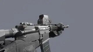[Blender] MK18 CQBR Animation Showcase