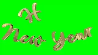 HAPPY NEW YEAR GREEN SCREEN