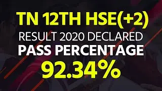 TN 12th HSE(+2) Result 2020 Declared: 92.34% Students Pass in Board Exams | Education News