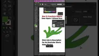 How To Transform Objects Shear An Object 3 Different Ways Adobe Illustrator Master Tutorial 
