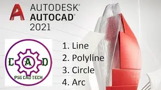 2. AutoCAD Tutorial for Beginners Line, Polyline, Circle, Arc