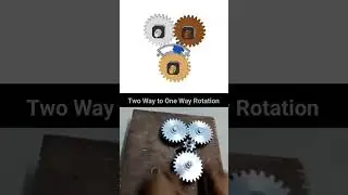 Convert two way  to one way rotation motion mechanism 