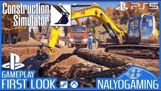 CONSTRUCTION SIMULATOR, PS5 Gameplay First Look (2022 New Game, Out Now)