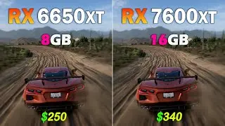 RX 7600 XT 16GB vs RX 6650 XT 8GB - Test in 1080p & 1440p