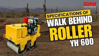 Walk Behind Double Drum Roller YH600 – Specifications & Features | Soil Compaction