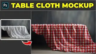 How to make crumpled table cloth mockup - Photoshop Tutorial