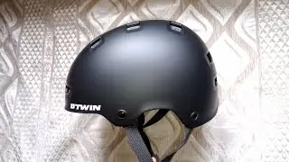 Btwin Decathlon 500 Teen Cycling Helmet Black for Rockrider ST10 Bicycle, Matt Black 