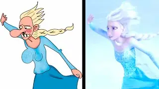 Disney’s frozen drawing meme | Elsa's palace