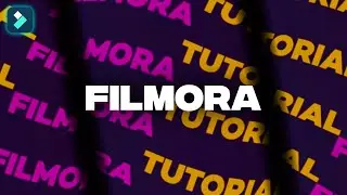 Rolling Typography Background Animation | Filmora 11 Tutorials