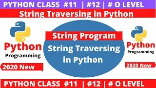 python program : Traversing of string in python | string traversing