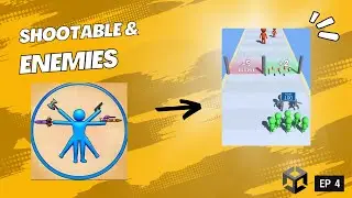 Hyper casual game tutorial in Unity | Crowd Evolution | Ep 4 | Weapon & Enemy