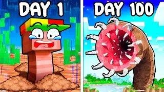 BIRTH To DEATH of a WORM in Minecraft!