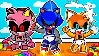 Having a METAL SONIC BABY FAMILY in Roblox!