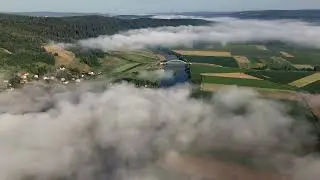 Poranne mgły w dolinie Sanu