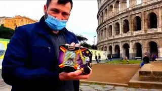 Chasing Charizard at the COLOSSEUM! Rome, Italy! opening shining fates!