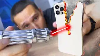 АЙФОН VS МОЩНЫЙ ЛАЗЕР!
