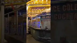 【4K】Strolling Through Miami's Lively Waterfront at Night with Breathtaking Ferris Wheel Views