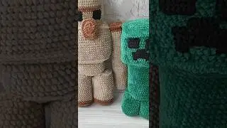 Крипер и Железный голем из игры Майнкрафт/ Плюшевые мягкие игрушки
