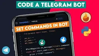 #3| Set On Message Commands|How to Code a Telegram Bots tamil/TechMagazine