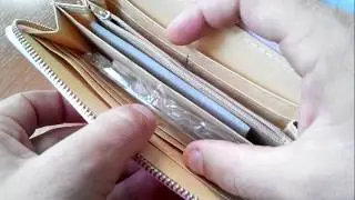 "Elegance". Женский кошелёк на молнии.
