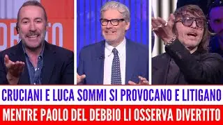 GIUSEPPE CRUCIANI E SOMMI HANNO UN DURO SCONTRO E PAOLO DEL DEBBIO SI DIVERTE COME UN PAZZO