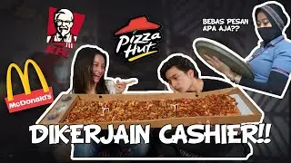 SEHARIAN MAKAN DI ATUR KASIR!!