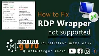 rdp wrapper not supported windows 10 (fix RDP wrapper error in Windows 10🔥💻 (English)