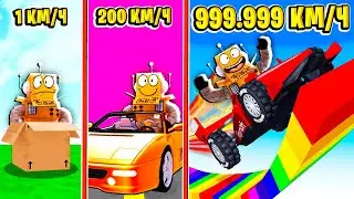 СТАЛ САМОЙ БЫСТРОЙ МАШИНОЙ МИРЕ 999.999.999 КМ\Ч КЛИКЕР СКОРОСТИ РОБЛОКС! ROBLOX Сar Кace Сlicker