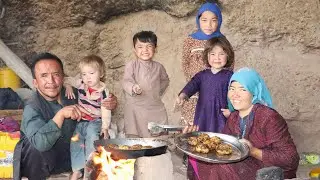 Magic cave: Cave dwellers daily routine village life Afghanistan